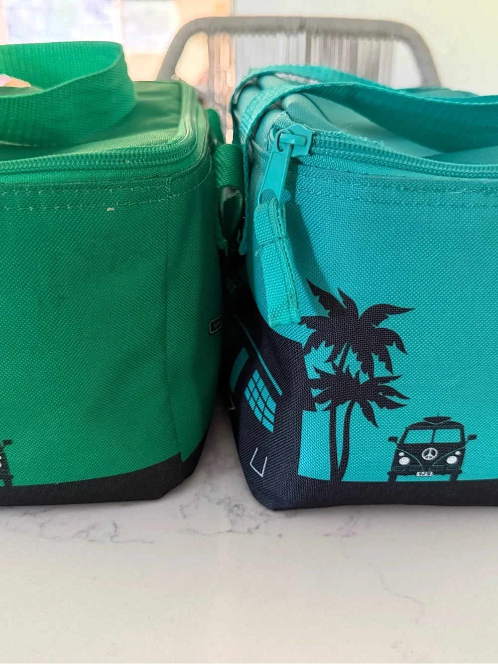 TWO Trader Joe’s Mini insulated bag - Green / Teal